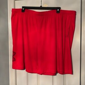 Under Armour loose fit Red athletic shorts with pockets NWT